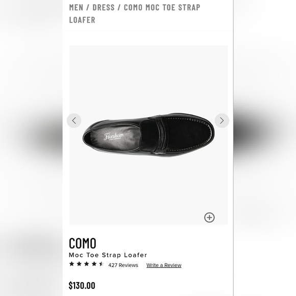 FLORSHEIM | COMO MOC TOE STRAP GENUINE LEATHER LOAFERS main image 6